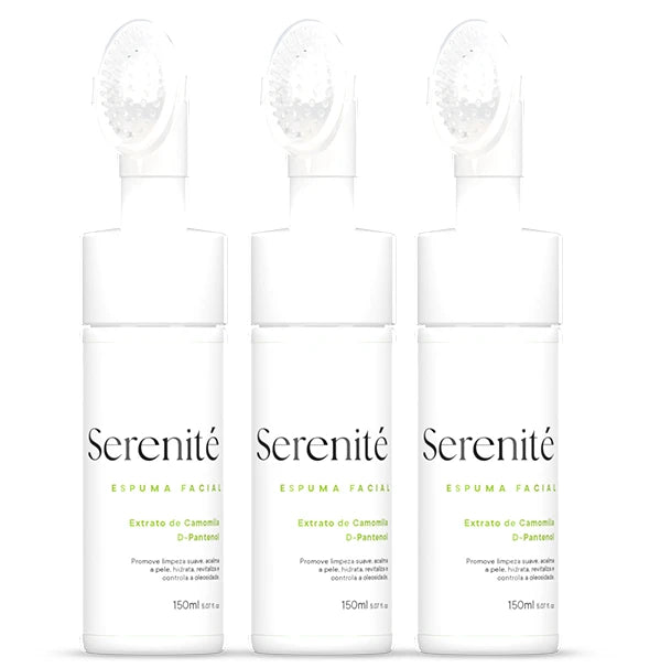 Kit com 3 Espumas Faciais